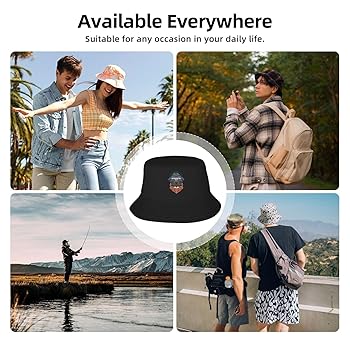 LIICHEES The Pug with Headphones Bucket Hat for Men Women